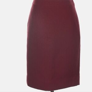 J. Crew NWOT Burgundy no. 2 Pencil Skirt, sz 00